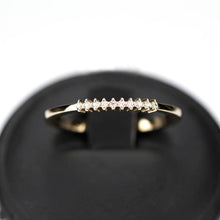 Load image into Gallery viewer, eternity ring, eternity ring diamonds, white diamond ring, half eternity white diamonds, white diamond eternity, wedding band diamonds - NOOI JEWELRY