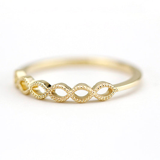 Wedding band, wedding ring, wedding bands, vintage wedding band, thin wedding ring, stacking ring, simple wedding band, minimalist ring - NOOI JEWELRY