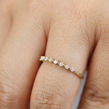 Load image into Gallery viewer, Eternity ring diamond, wedding diamond band, eternity ring gold, eternity ring for women, eternity ring yellow gold, eternity wedding band - NOOI JEWELRY