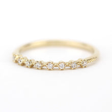 Load image into Gallery viewer, Eternity ring diamond, wedding diamond band, eternity ring gold, eternity ring for women, eternity ring yellow gold, eternity wedding band - NOOI JEWELRY