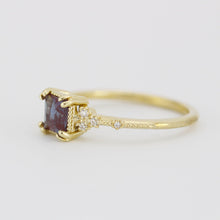 Load image into Gallery viewer, Alexandrite engagement ring, Princess cut engagement ring | R337ALEX - NOOI JEWELRY