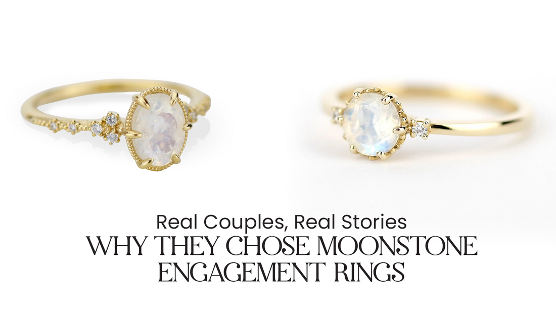 Real Couples Chose Moonstone Engagement Rings
