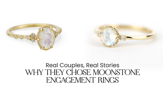 Real Couples Chose Moonstone Engagement Rings