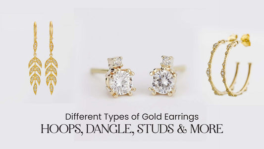 Gold Earrings: Hoops, Dangle, Studs