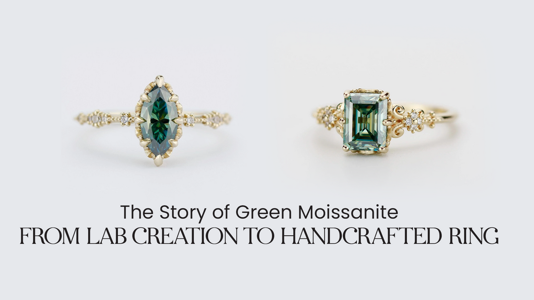The Story of Green Moissanite: From Lab Creation to Handcrafted Ring