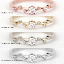 Load image into Gallery viewer, Simple diamond ring, delicate engagement ring | R250WD