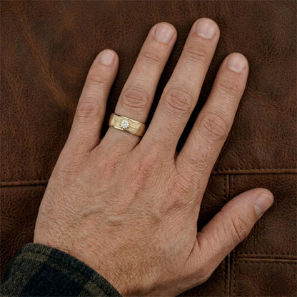 18K Gold Winged Sun Disk Ring | Ancient Egyptian Inspired Signet ring