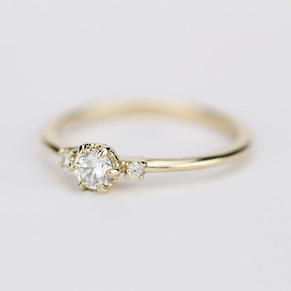 Diamond ring | engagement ring white diamond R 252 | 0.3 Ct. - NOOI JEWELRY