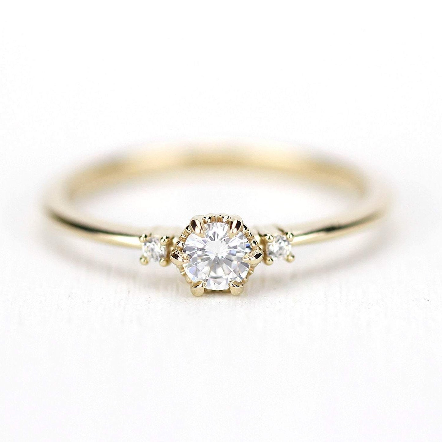 Diamond ring | engagement ring white diamond R 252 | 0.3 Ct. - NOOI JEWELRY