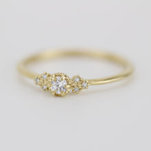 Load image into Gallery viewer, Simple diamond engagement ring | unique engagement ring | delicate engagement ring R 318WD - NOOI JEWELRY