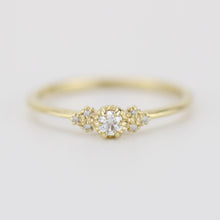 Load image into Gallery viewer, Simple diamond engagement ring | unique engagement ring | delicate engagement ring R 318WD - NOOI JEWELRY