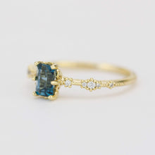 Load image into Gallery viewer, Unique engagement ring London blue topaz 6x4 | R326LBT - NOOI JEWELRY