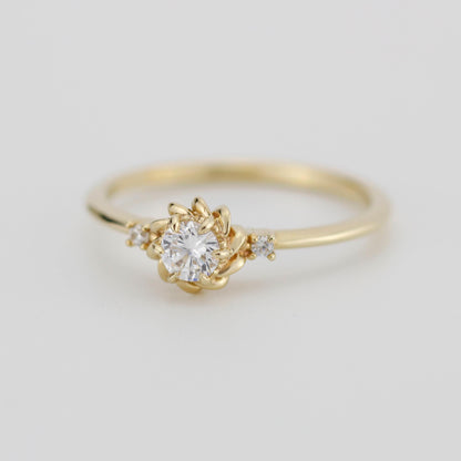 Simple diamond ring, engagement ring diamonds |R354WD