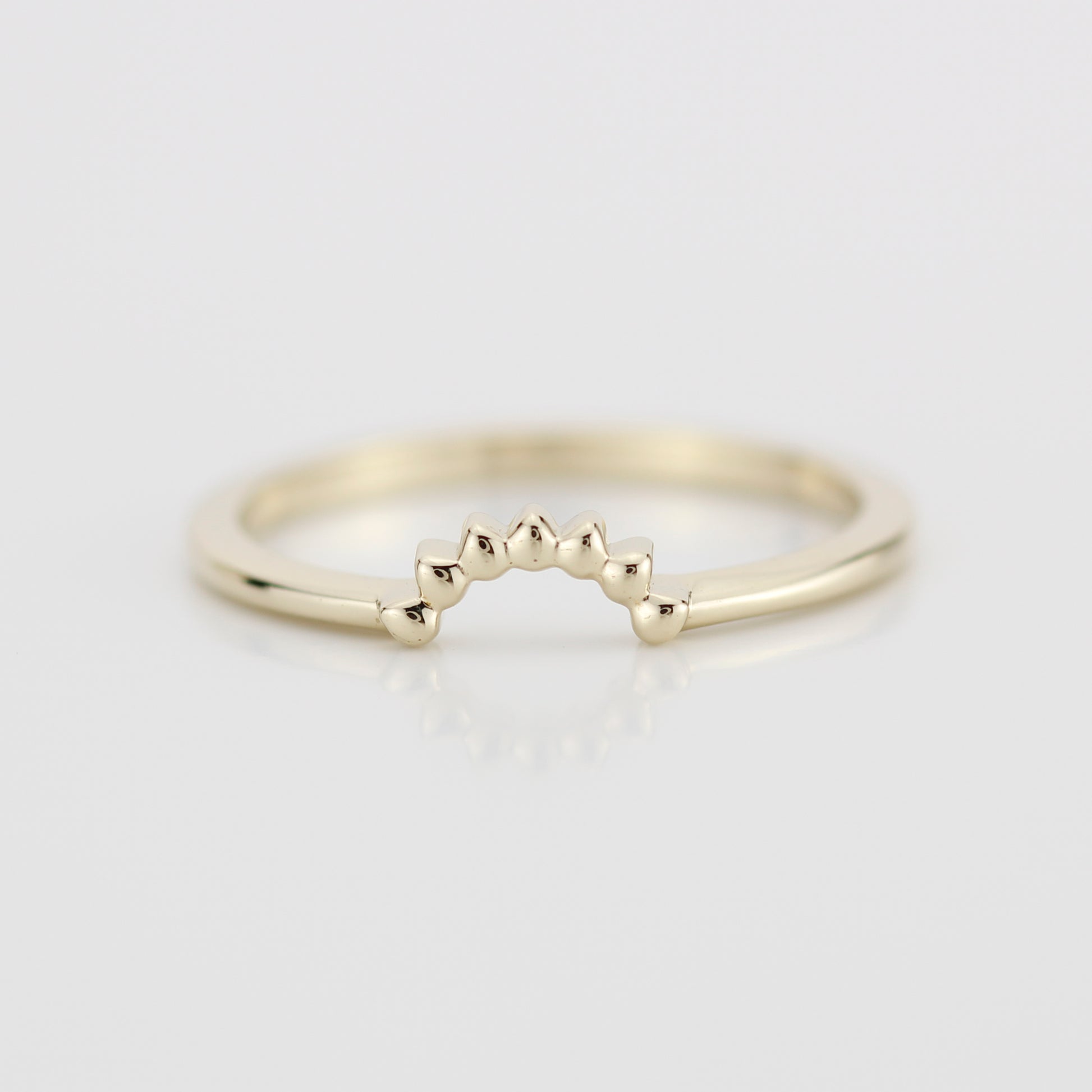 Diamond ring, Engagement Ring, Curved Ring, Gold Ring, Promise Ring, Wedding Band, wedding Set, Solitaire, Stackable Rings R152W R 158W - NOOI JEWELRY