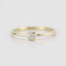 Load image into Gallery viewer, Round bezel set engagement ring | 3mm  bezel set engagement ring round R149 - NOOI JEWELRY