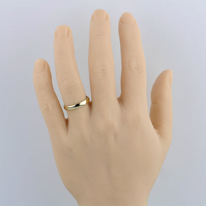 Alliance homme en or 18 carats, 3,5 mm, simple et confortable