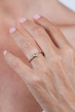Load image into Gallery viewer, Round bezel set engagement ring | 3mm  bezel set engagement ring round R149 - NOOI JEWELRY