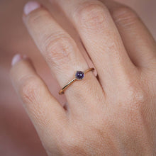 Load image into Gallery viewer, Iolite engagement ring simple - NOOI JEWELRY
