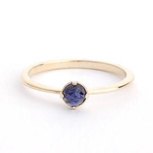 Load image into Gallery viewer, Iolite engagement ring simple - NOOI JEWELRY