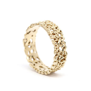 Wedding Band, wedding ring,his and hers, Wedding ring, gold Wedding Band, Band, Women's Wedding Band, Wedding Ring, Coral Wedding Band - NOOI JEWELRY