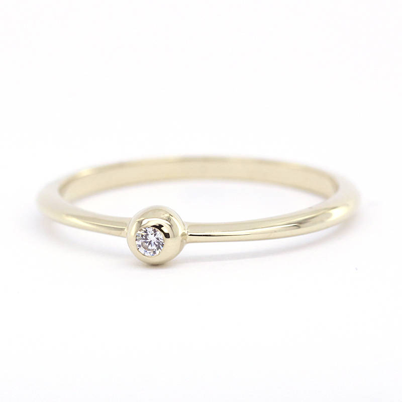 Wedding Ring Set, Curved Wedding Band, Wedding Set Ring, Crown Ring, Engagement Ring, Wedding Diamond Ring, Bridal Set, Stackable Rings - NOOI JEWELRY