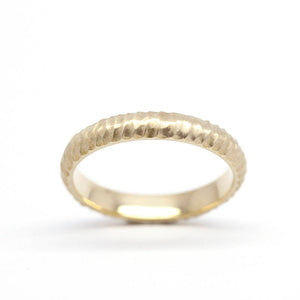 wedding band, gold wedding band, Wedding Band Ring, Mens Wedding ring, 18k Wedding Band, Organic 18k Gold Wedding Ring - NOOI JEWELRY