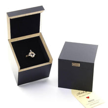 Load image into Gallery viewer, Black Diamond Engagement Ring, Black Diamond 18K Gold Diamond Ring, Wedding Ring Set, Diamond Engagement Ring - NOOI JEWELRY