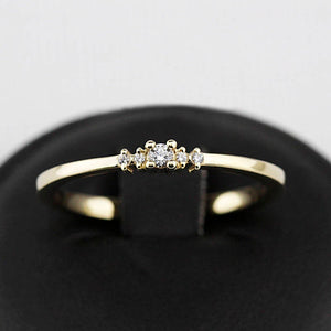Diamond ring engagement simple classy | Small diamond cluster engagement ring - NOOI JEWELRY