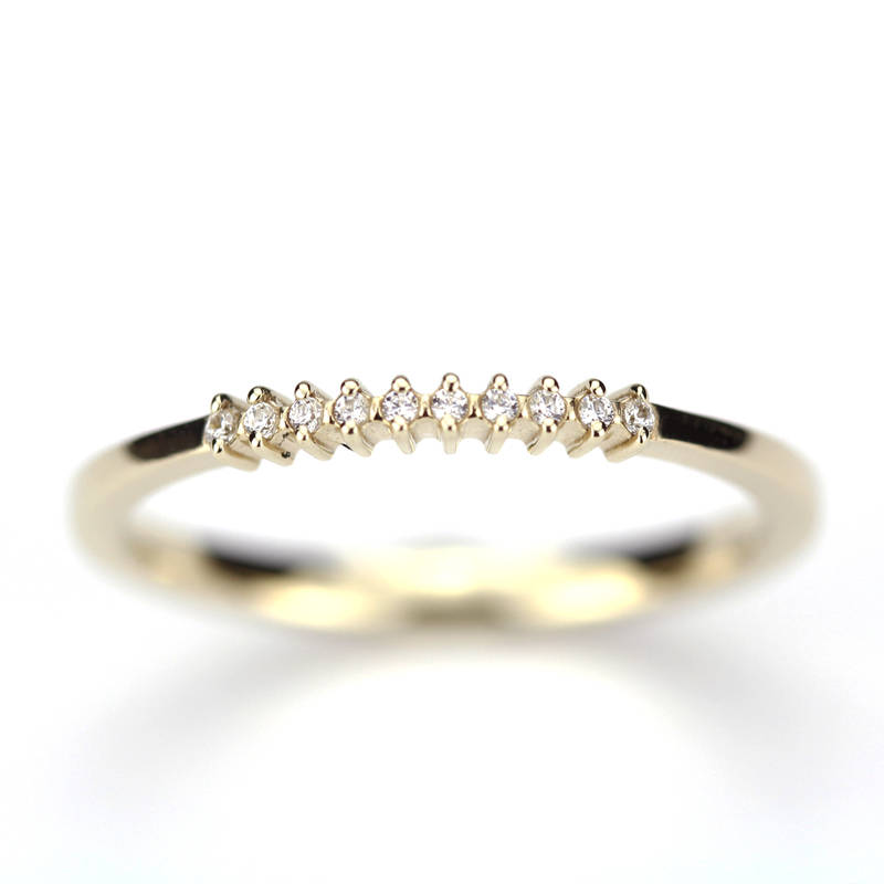 eternity ring, eternity ring diamonds, white diamond ring, half eternity white diamonds, white diamond eternity, wedding band diamonds - NOOI JEWELRY
