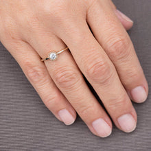 Load image into Gallery viewer, hexagonal diamond engagement ring | 0.25 ct. diamond ring - NOOI JEWELRY