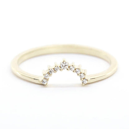 emerald ring engagement, emerald rings, emerald stacking ring, cluster ring engagement, engagement ring, crown wedding ring, wedding ring - NOOI JEWELRY