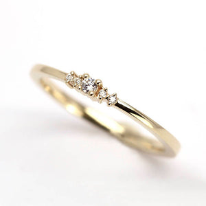 Diamond ring engagement simple classy | Small diamond cluster engagement ring - NOOI JEWELRY