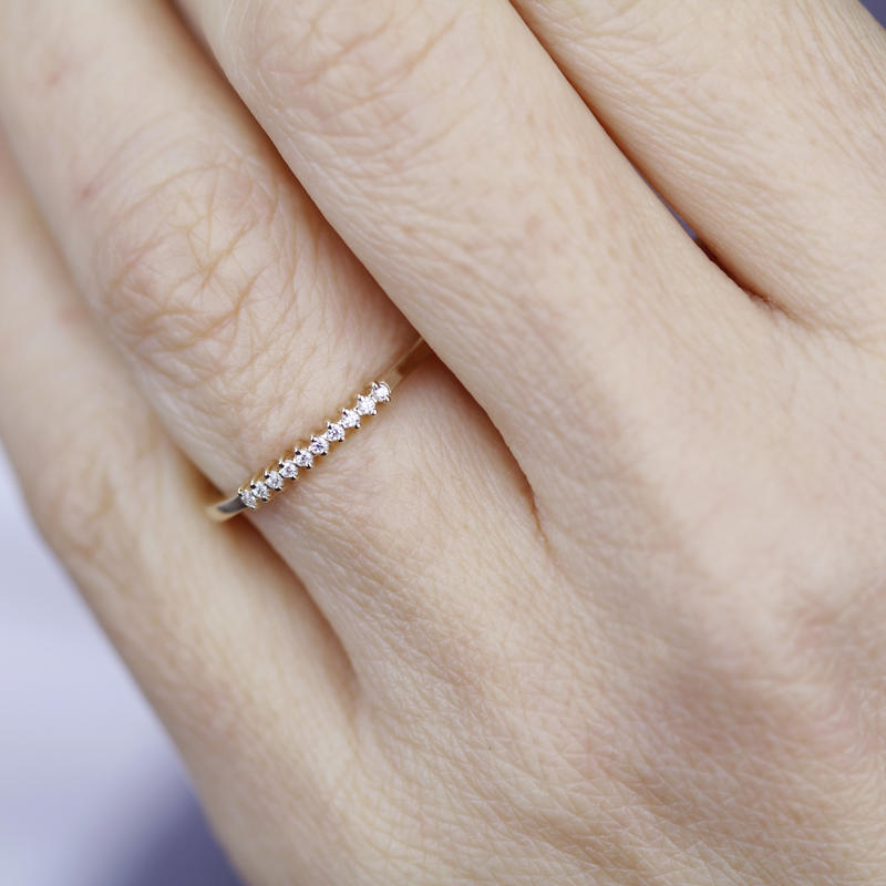 half eternity ring, eternity ring diamonds, black diamond ring, half eternity black diamonds, black diamonds eternity, wedding band diamonds - NOOI JEWELRY