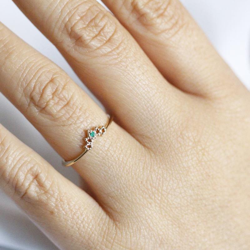 Pearl wedding ring, wedding band, wedding band curved, pearl ring, pearl ring, pearl wedding band, v band, yellow gold wedding band - NOOI JEWELRY