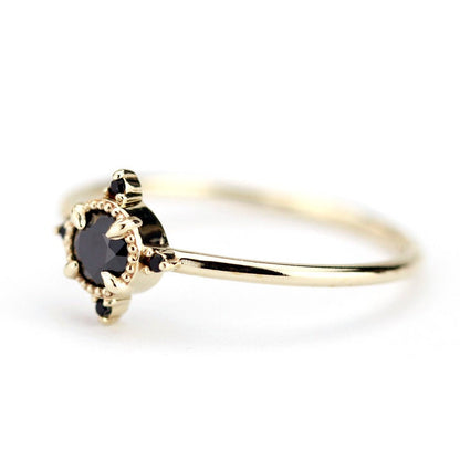 Diamond ring, engagement ring, wedding ring, diamond engagement, gold ring, promise ring, gold diamond ring, delicate ring, anniversary ring - NOOI JEWELRY