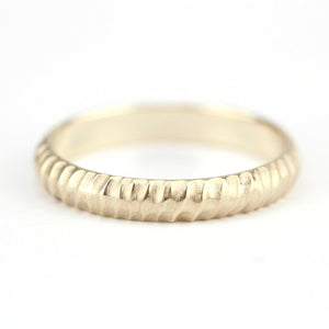 wedding band, gold wedding band, Wedding Band Ring, Mens Wedding ring, 18k Wedding Band, Organic 18k Gold Wedding Ring - NOOI JEWELRY