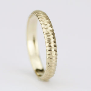 wedding band, gold wedding band, Wedding Band Ring, Mens Wedding ring, 18k Wedding Band, Organic 18k Gold Wedding Ring - NOOI JEWELRY