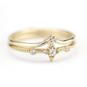 wedding ring set, diamond ring, diamond ring, wedding rings, engagement ring, promise ring, wedding band, chevron band | R 214 R 215 WD - NOOI JEWELRY