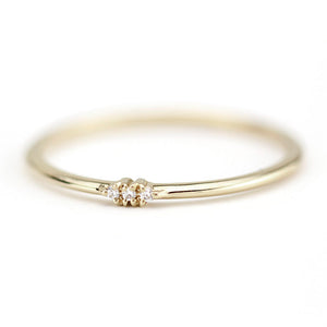 diamond wedding ring, engagement ring, diamond wedding band, thin wedding ring, diamond rings, minimalist ring, minimal, dainty ring - NOOI JEWELRY