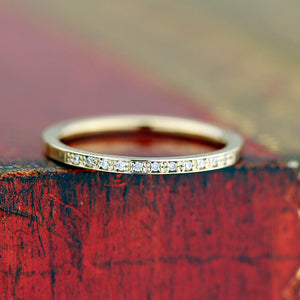 eternity ring, eternity band, eternity ring white gold, eternity wedding band, eternity ring diamond, wedding band diamonds, wedding band - NOOI JEWELRY