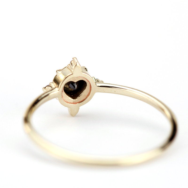 Diamond ring, engagement ring, wedding ring, diamond engagement, gold ring, promise ring, gold diamond ring, delicate ring, anniversary ring - NOOI JEWELRY