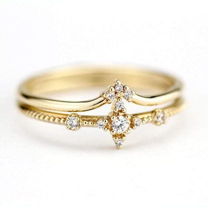 wedding ring set, diamond ring, diamond ring, wedding rings, engagement ring, promise ring, wedding band, chevron band | R 214 R 215 WD - NOOI JEWELRY
