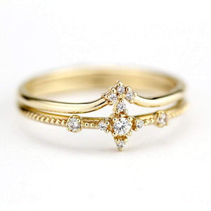 wedding ring set, diamond ring, diamond ring, wedding rings, engagement ring, promise ring, wedding band, chevron band | R 214 R 215 WD - NOOI JEWELRY