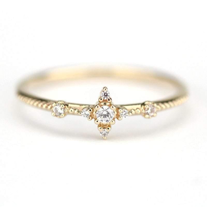wedding ring set, diamond ring, diamond ring, wedding rings, engagement ring, promise ring, wedding band, chevron band | R 214 R 215 WD - NOOI JEWELRY