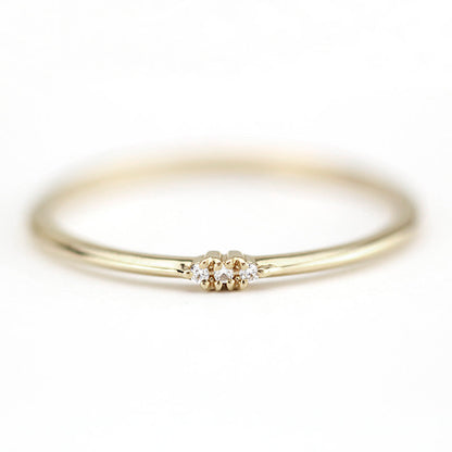 diamond wedding ring, engagement ring, diamond wedding band, thin wedding ring, diamond rings, minimalist ring, minimal, dainty ring - NOOI JEWELRY