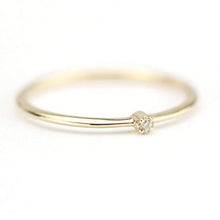 Load image into Gallery viewer, minimalist ring, engagement ring, dainty ring, simple ring diamond, dainty ring diamond, simple ring, diamond ring, girlfriend gift R 223WD - NOOI JEWELRY