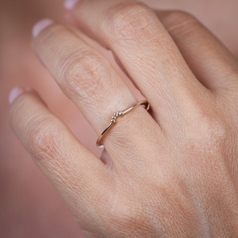 engagement ring set, diamond wedding rings, bridal wedding set, wedding ring, nesting wedding ring set, wedding ring set, Wedding set | R146 R173WD - NOOI JEWELRY