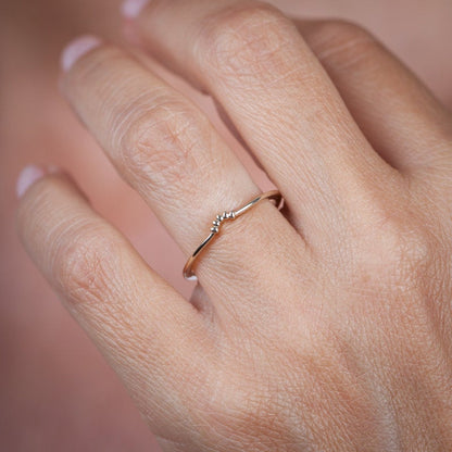 engagement ring set, diamond wedding rings, bridal wedding set, wedding ring, nesting wedding ring set, wedding ring set, Wedding set | R146 R173WD - NOOI JEWELRY