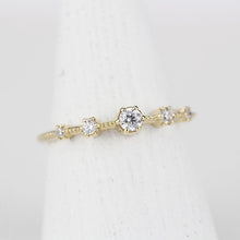 Load image into Gallery viewer, Elegant engagement ring unique | diamond engagement ring round simple - NOOI JEWELRY