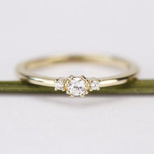 Load image into Gallery viewer, Bridal set rings, Engagement ring, bridal set jewellery, Bridal ring set, Bridal ring gold, diamond wedding band, bridal ring - NOOI JEWELRY